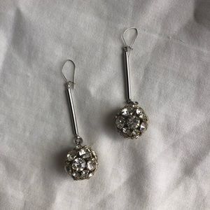 Diamond dangle earrings
